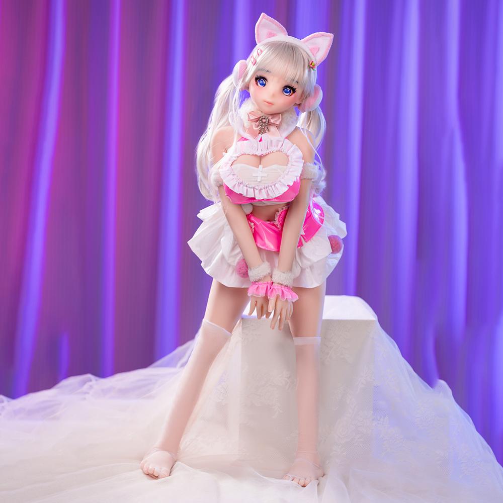 65/80 cm Ganzkörperpuppe, 3D-Silikon-Sexpuppe aus sicherem TPE-Material mit realistischer Vagina und Analöffnung, ein Sexspielzeug für Erwachsene