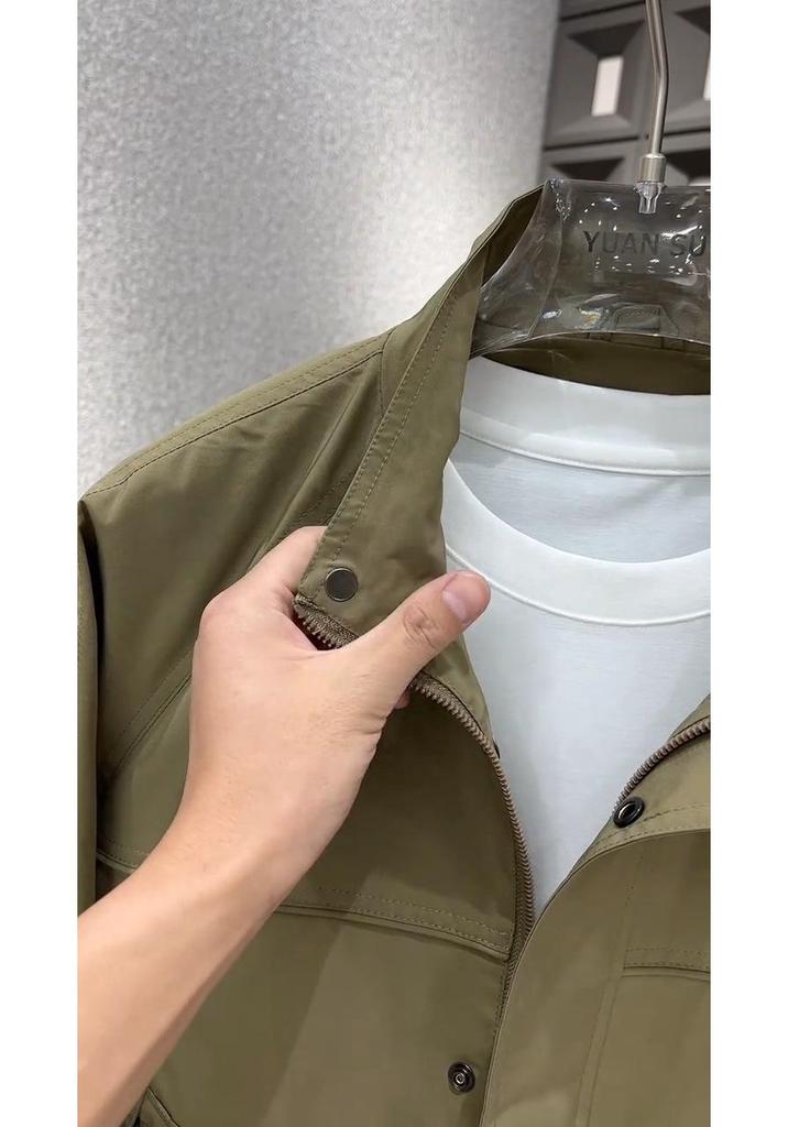 Men's Spring Fashion Workwear Lapel Jacket: Versatile, Casual, Outdoor Mountaineering Style