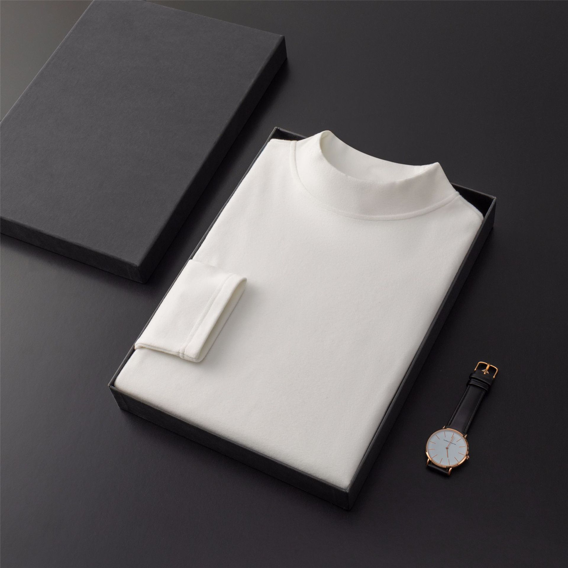 

Осенняя полуводолазка, нижняя рубашка, мужской свитер, мужская однотонная футболка с длинными рукавами L