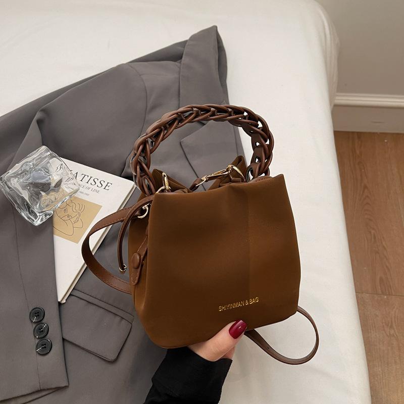 Strukturierte Tasche Damen Winter Trend Mode Nische Lässig Tragbare Beuteltasche Pendler Umhängetasche