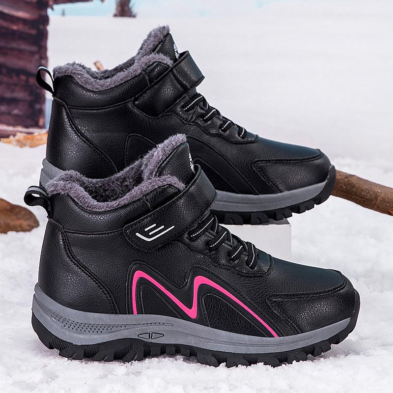 

Зимние зимние ботинки для мужчин и женщин, сохраняющие тепло, хлопковая обувь, уличная походная обувь, плюшевые теплые высокие ботильоны, мужские кроссовки