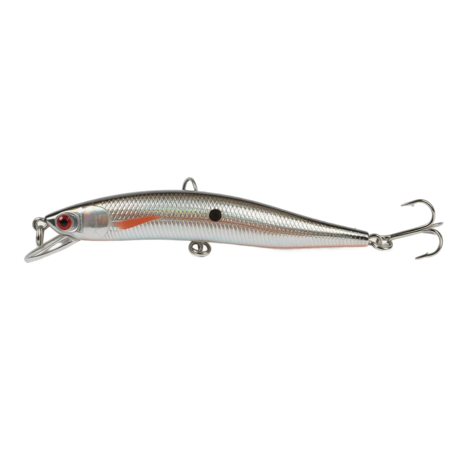 

Fishing Lure Hard Bait Artificial Minnow Lure with Treble Hooks for Freshwater and Saltwater Fishing Tackle one size