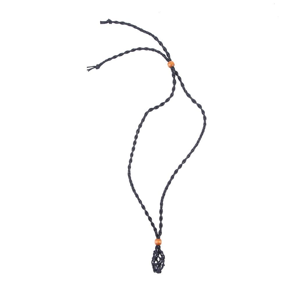 Jewel DIY Braided Necklace Cord Crystal Necklace Holder Empty Stone Holder Braided Necklace Cord