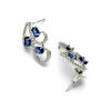Rhodium-Plated with Silver-Toned White Cubic Zirconia & American Diamond Studded Necklace and Drop Earrings Jewellery Set for Women