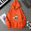 Women's Halloween Skull Hoodie: 2026 Autumn/Winter Loose Fit Plus Velvet Long Sleeve