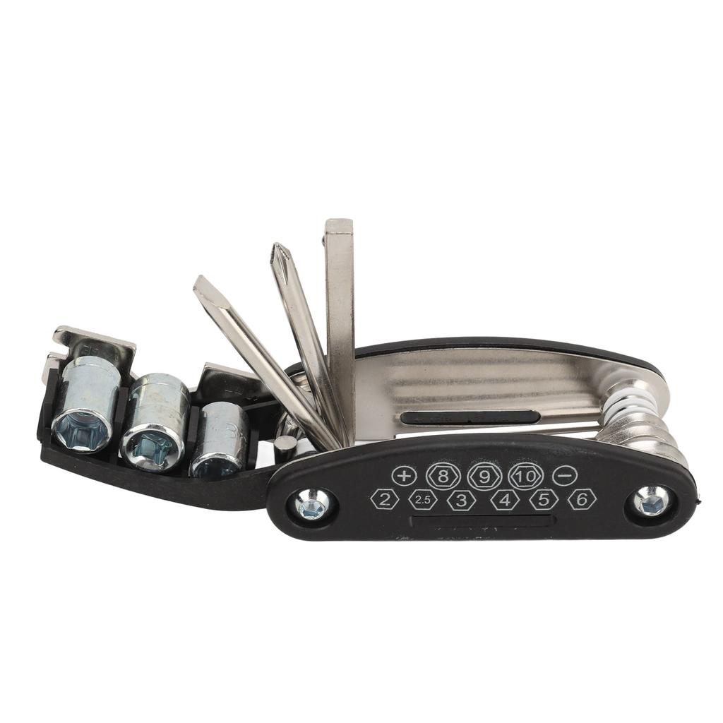 Bicycle Multitool Steel Multi Specification Foldable Bicycle Multi Function Wrench Kit for Electric