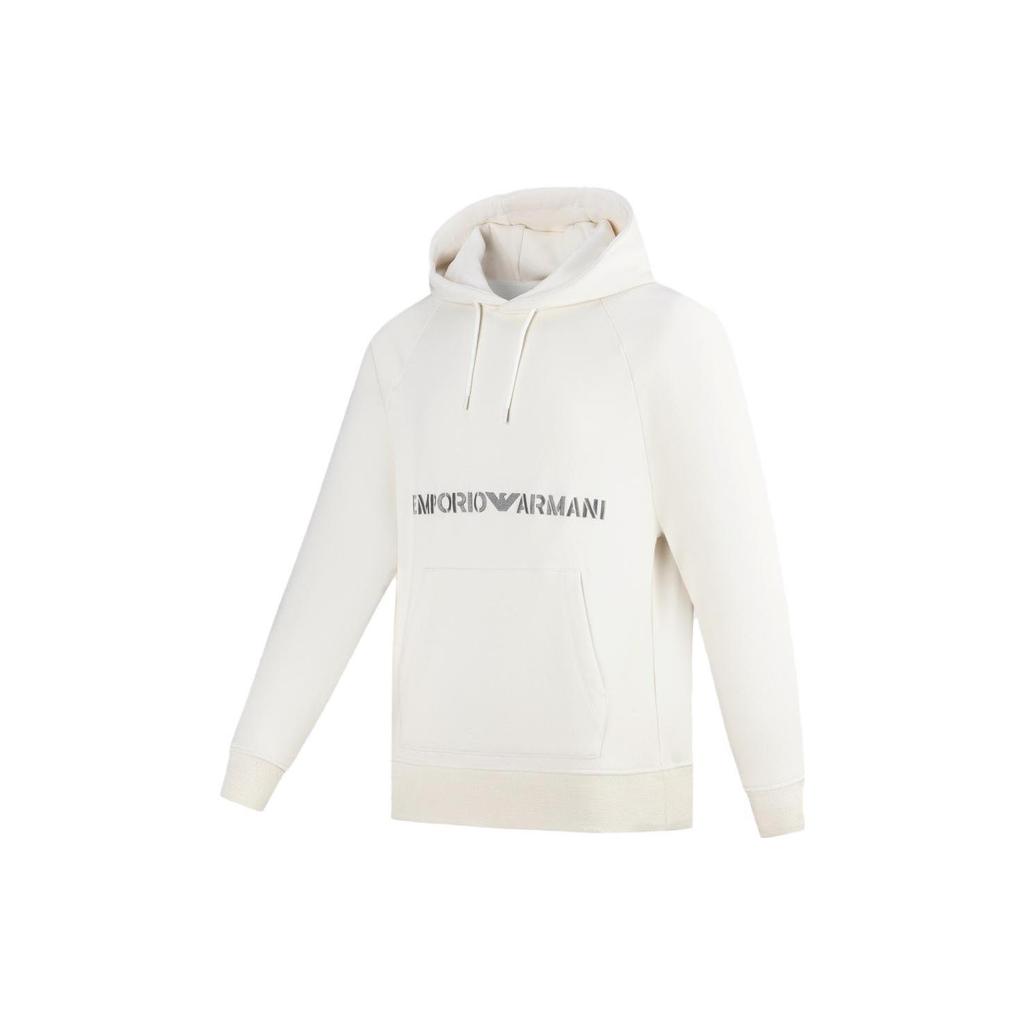 Emporio Armani logo-embroidered cotton hoodie 6R1ME9-1JWPZ-06F5