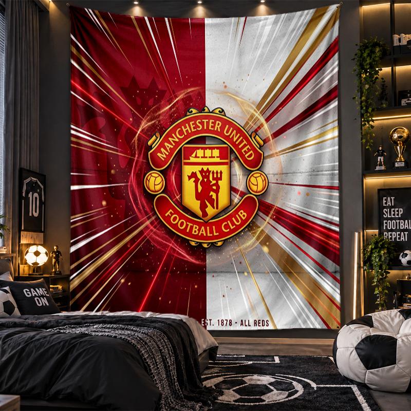 Wandbehang Tapisserie Manchester United Drucktuch für Wohnzimmer Schlafzimmer Heimdekoration