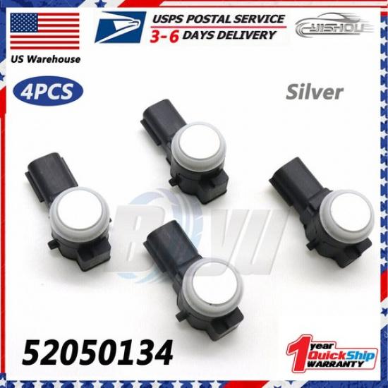 4PCS 52050134 Silver Parking PDC Sensor Bumper Aid Backup For Buick Cadilla GM