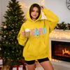 Women's Christmas Print Hooded Sweatshirt Casual Pullover for Holiday Winter Wear