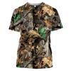 Men Hunting Camouflage T-Shirt Summer Short Sleeve 3D Print Streetwear Luxury Casual Top Clothes