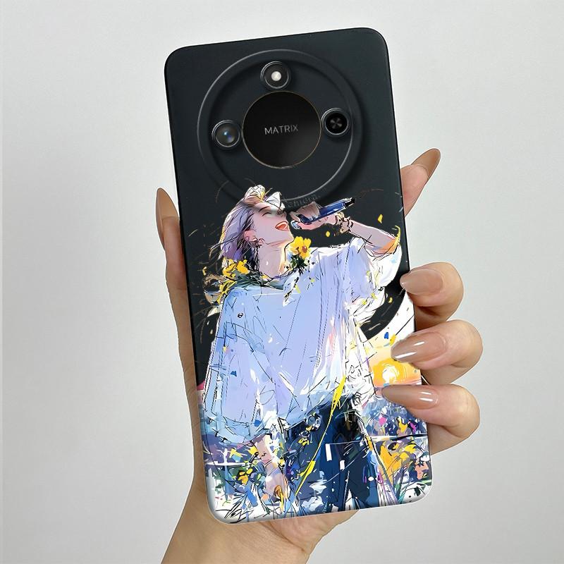 For Honor X9C Smart Phone Case X9cSmart Soft Silicone Funda Sweet Painted Fashion Cartoon Protective Capa Lovely Printing Cover