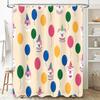 Party Animal Party Balloon Shower Curtain for Bathroom Decor