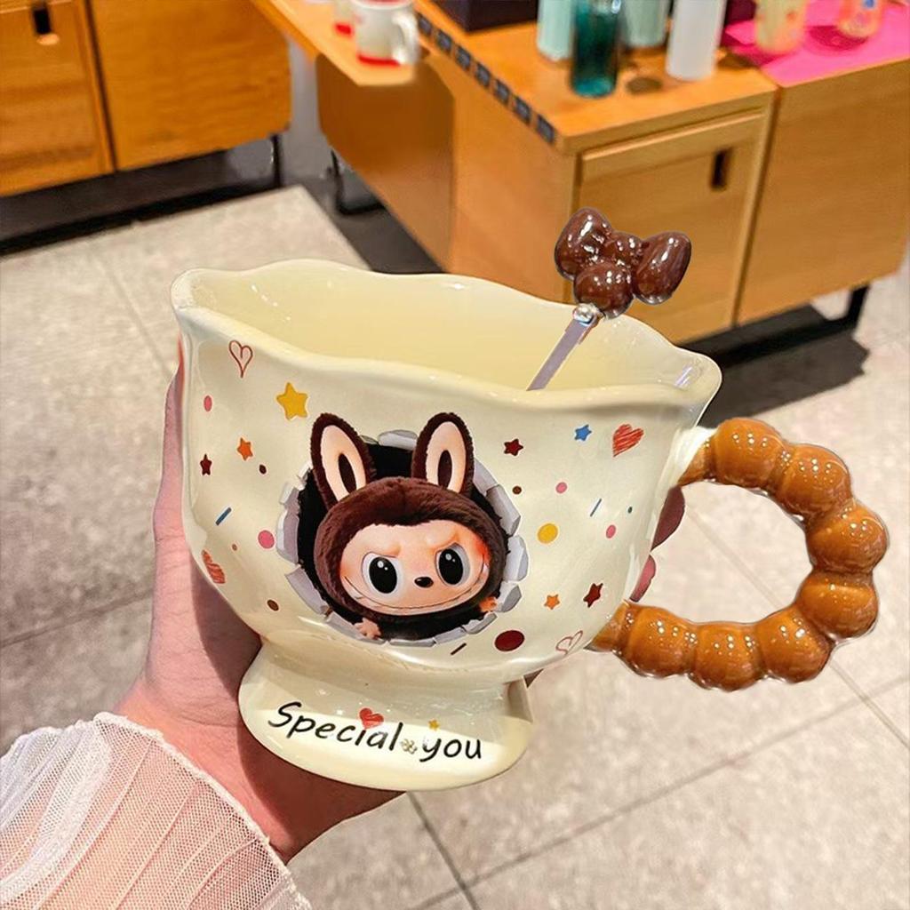 High-Quality Ceramic Mug - Cute and Creative Tea Cup Gift for Girls' Birthdays