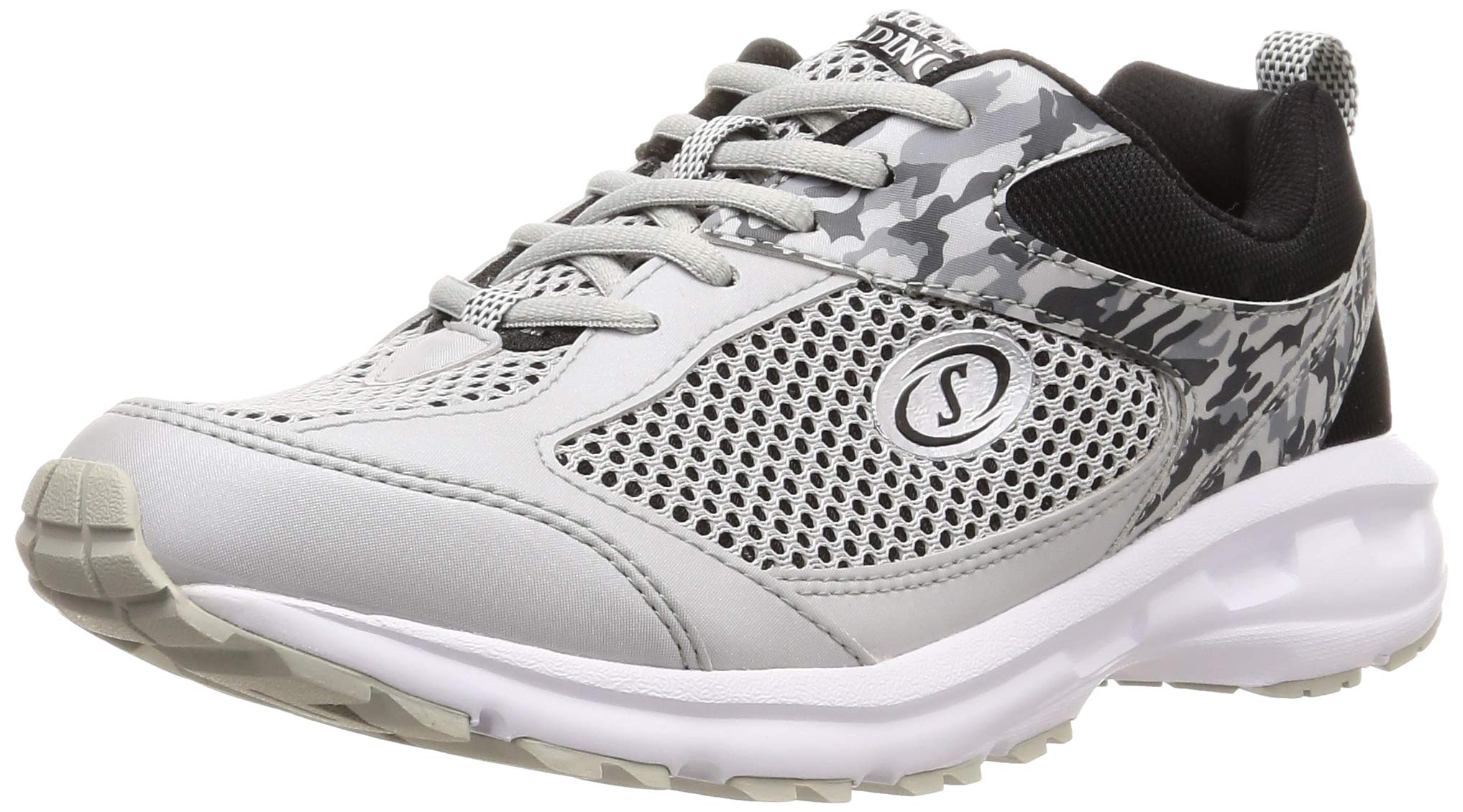 

Spalding JIN 3360 Men s Lightweight Walking Shoes, Wide Width, Silver, Size 27.0 cm, G