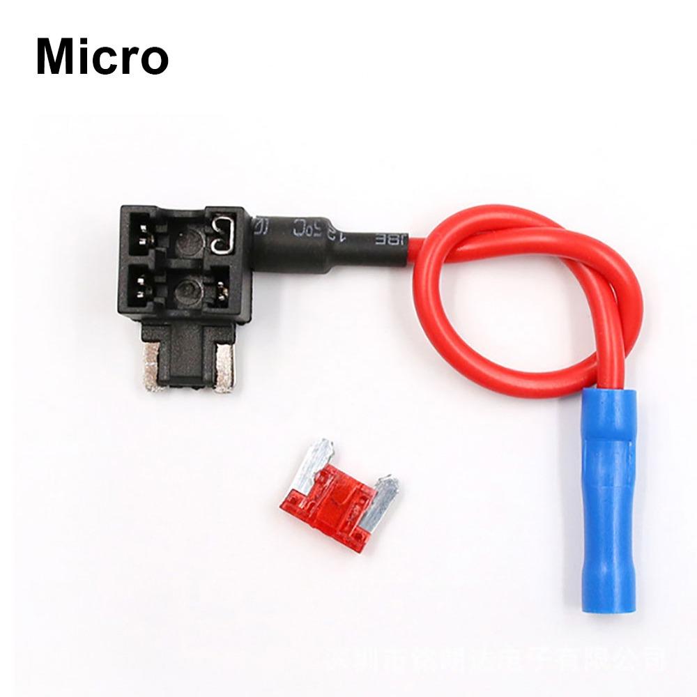 1Pcs 12V/24V 10A Fuse Holder Micro Mini Standard Automotive Fuses Tap  Car Accessories