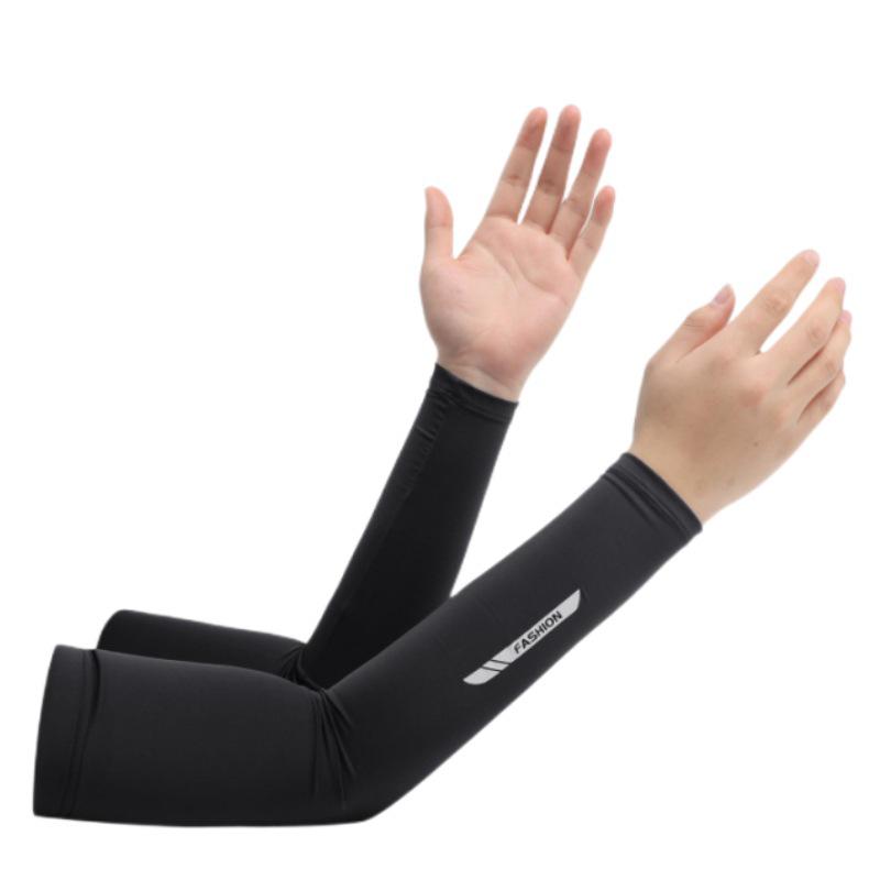 Unisex Rękawki na Pół Palca z Jedwabiu Lodowego z Ochroną UV - Oddychające, Nylonowe Rękawki na Ręce do Sportów na Świeżym Powietrzu i Jazdy