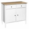 Solen white chest of drawers, 2 drawers, 2 doors