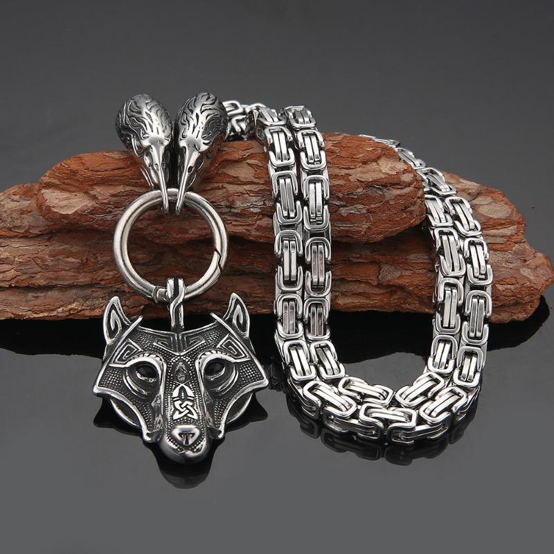 

1 шт., ожерелье с подвеской в ​​виде молота Викинга Одина, императорская цепочка для мужчин и женщин