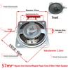 57mm Iron Shell 5W 8 Ohm Loud Magnet Speaker with Full Paper Cone for Radio Broadcast