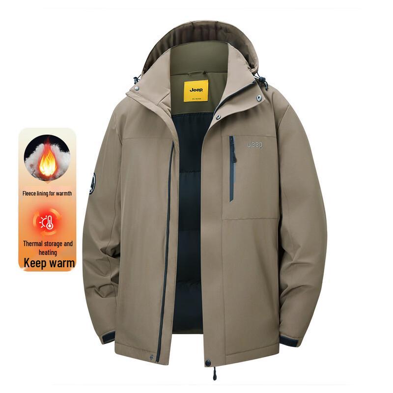 

JEEP Men s 2025 Winter Hooded Padded Jacket L