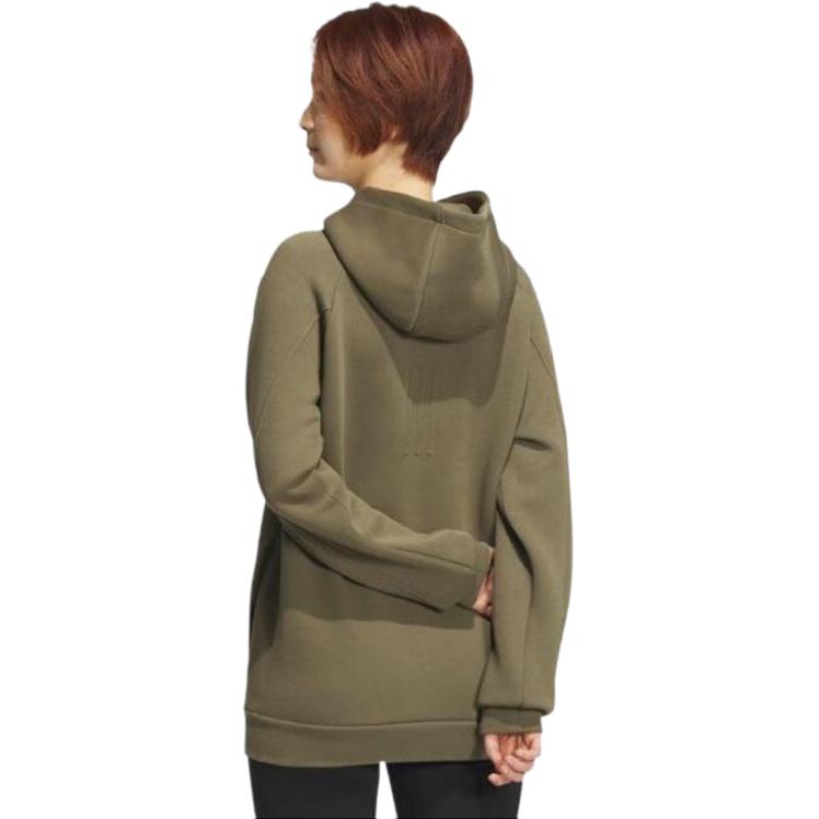 Adidas Minimalist Casual Sports Hoodie Unisex Hoodies Rock-Olive-Green JE8630