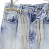 Levi's Big E BARREL CROP Denim pants w26 With leather strap Women Used