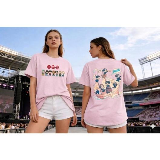

2026 Arirang World Tour Футболка с принтом для плавания, Мерч-подарок для фаната Kpop, Подарок фанату Kpop Хип-хоп Уличная одежда Оверсайз Футболка 4XL