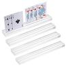 Card Game StandBoard GameClear Trump StandAcrylic HolderDouble SlotHanafuda Stand2-Channel GrooveTransparentSet 4