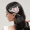 1PC Hair Clip Gift Rhinestone Daily Jewelry Women Temperament Crystal White Flower Fashion Hair Accessories Handwoven