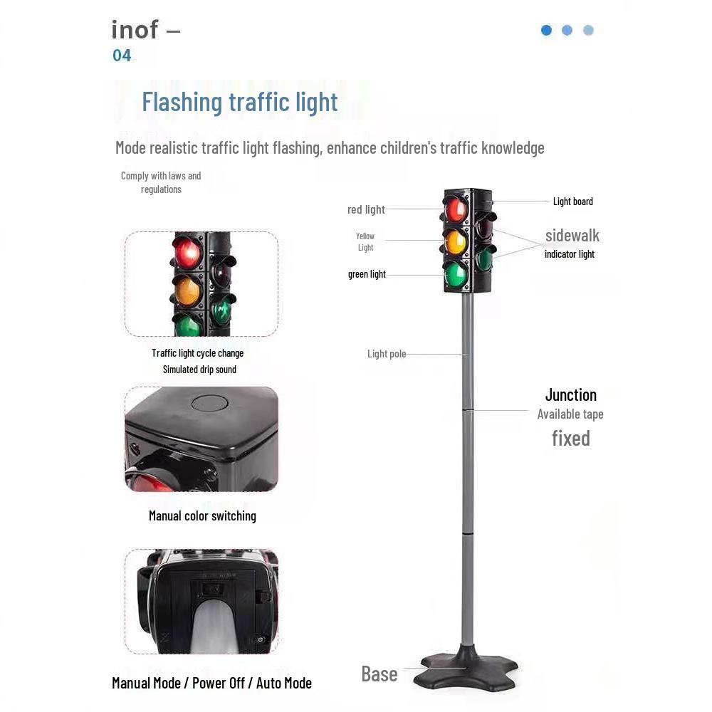 Kids’ Outdoor Sports Traffic Signs & Signals Toy Set