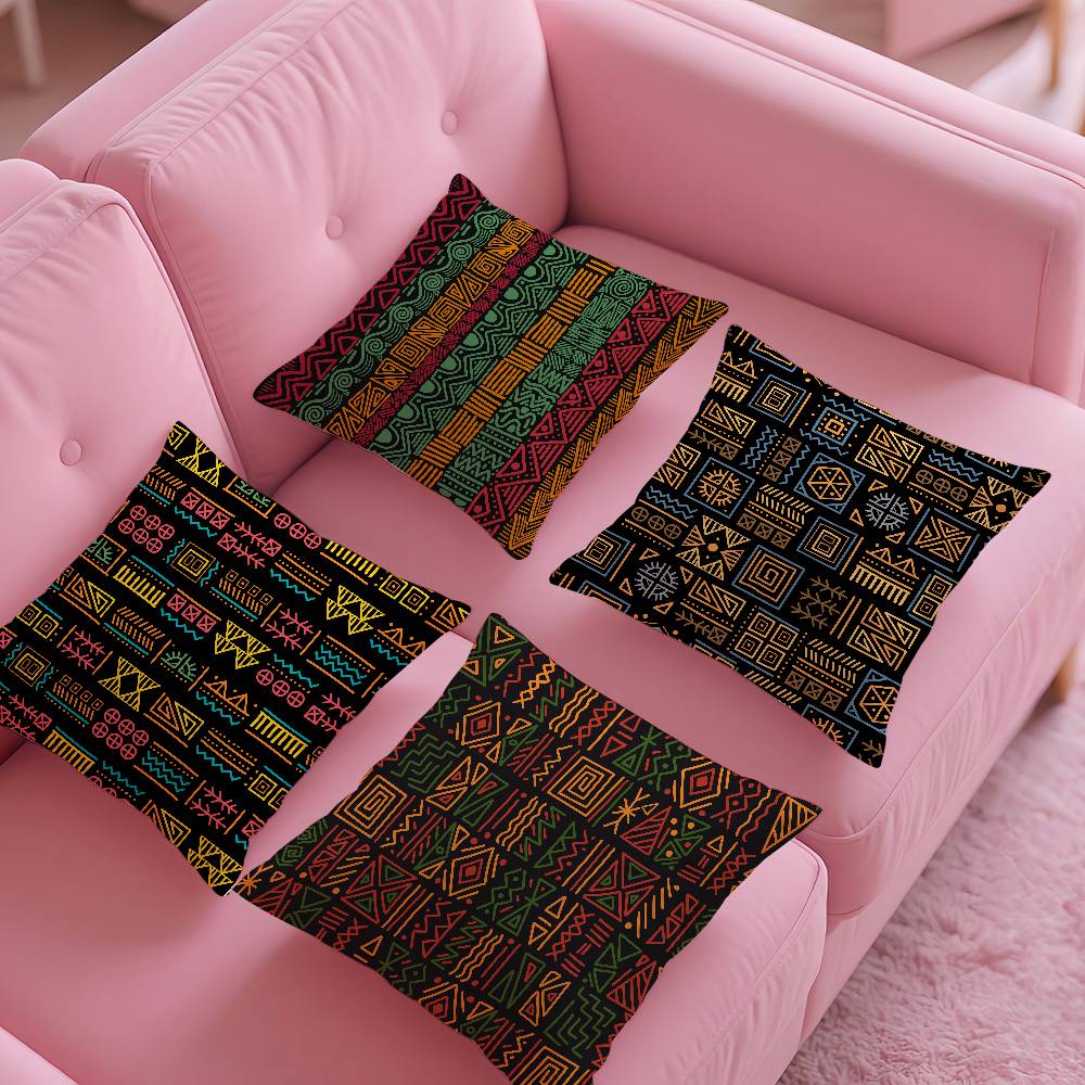 ART African Tribal Pattern Pillow Case pattern printing pillowcase living room sofa cushion cover bedroom room decor