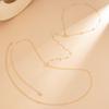 Minimalist Thin Chain Pearl Zircon Body Chain Pendant Adjustable Chest Waist Chain for Women Summer Bikini Vacation Jewelry Gift