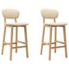 Day and Night - Day and Night Kitchen Stools 2 Units Cream Fabric