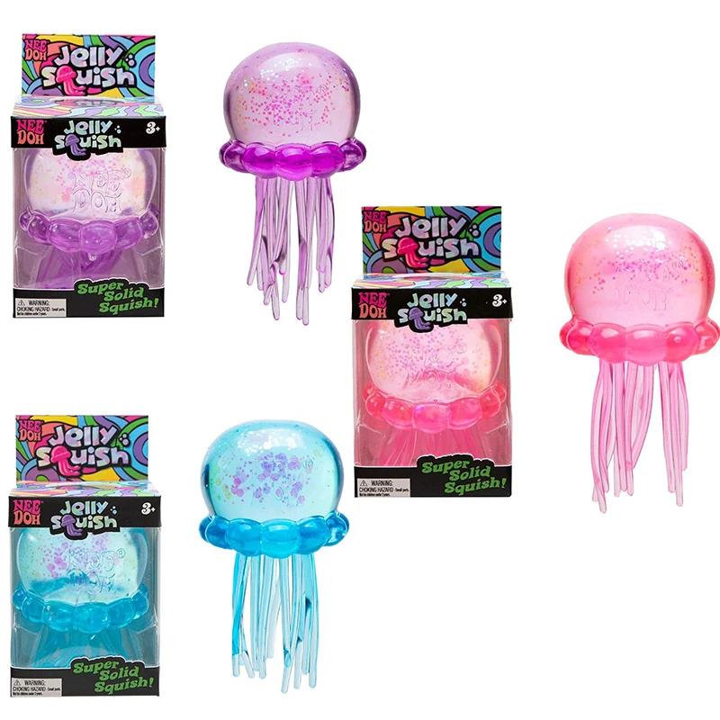 Populair Needoh Fuzz Bal Kwallen Squishy Blind Box Willekeurige Kleur Zacht Stressverlichtend Speelgoed Schattig Ontspannend Knijp Sensorisch Speelgoed