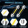 2 Stück C10W C5W LED Innenraumleuchte Soffitte 31mm 36mm 39mm 41mm COB LED Leseleuchte Deckenleuchte Kofferraumbeleuchtung Kennzeichenleuchte
