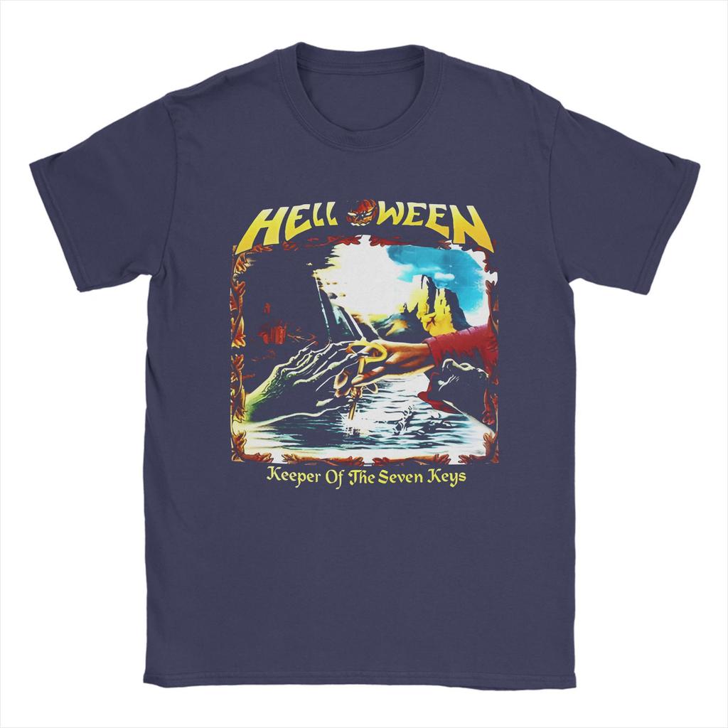 Tricou Bărbătesc Helloween Band Heavy Metal German Power Rock Hipster Tricou Mânecă Scurtă Gât Rotund Tricou 100% Bumbac Haine Imprimate