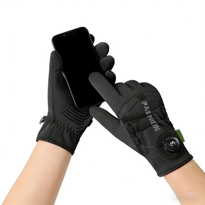 All Weather Thickened Winter Gloves for Men and Women with Touch Display Windproof Waterproof for Cycling Skiing 1 Pair