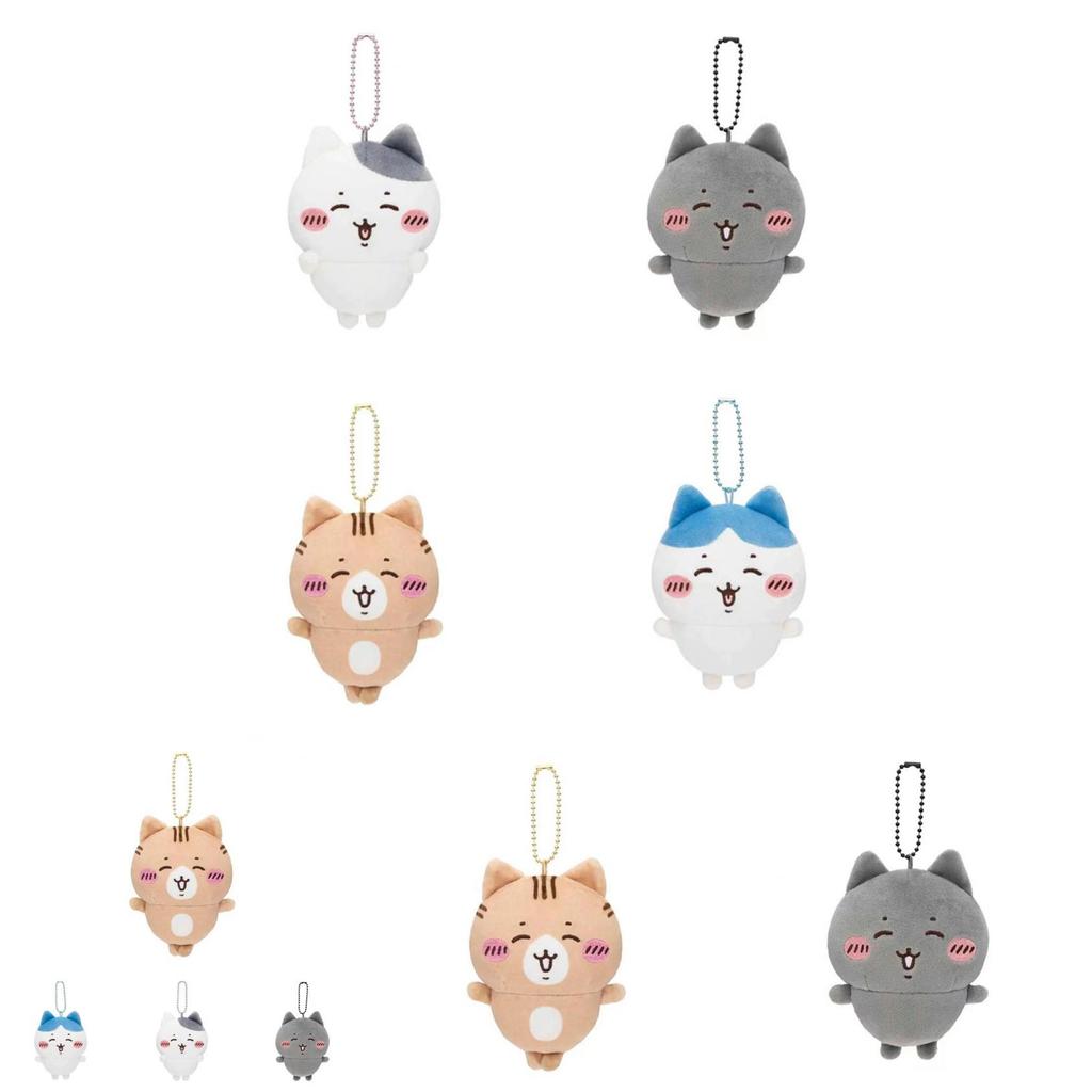 Adorable Plush Toy Charm Japanese Style Jiyi Kawaii Bear And Cat Friends Series Soft Bag Pendant