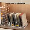 Multi-Slot Design CD Disc Organizer Box 7 Grids Phone Stand Vinyl Record Album Bracket  Dormitory