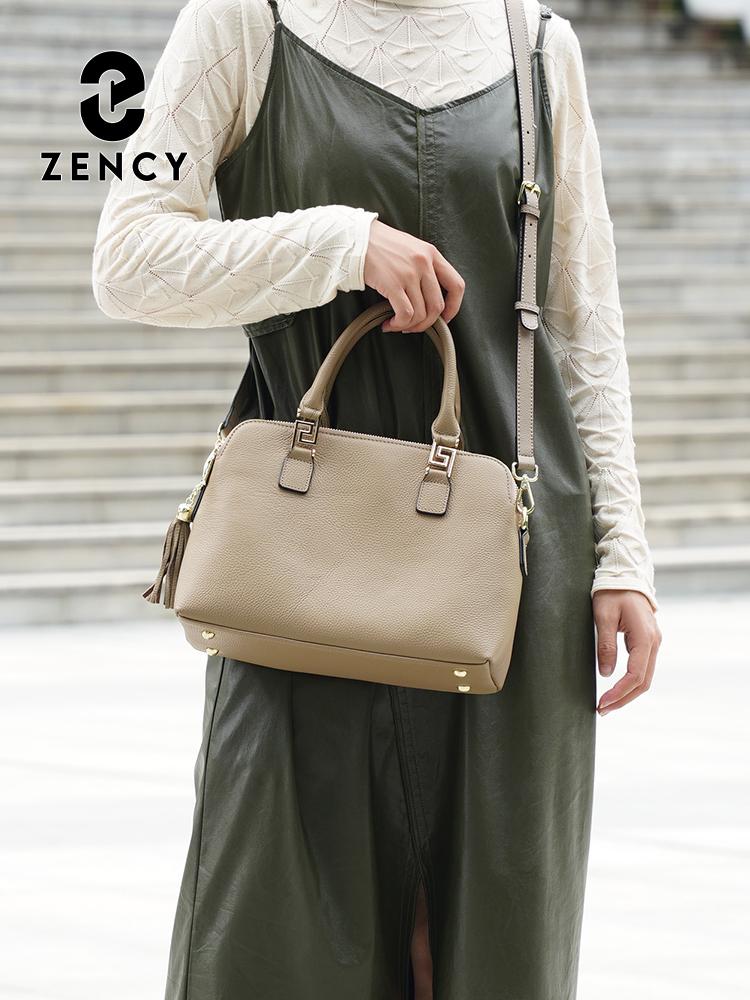 Zency 2025 Women 100% Genuine Leather Shoulder Bag Ladies Crossbody Bag
