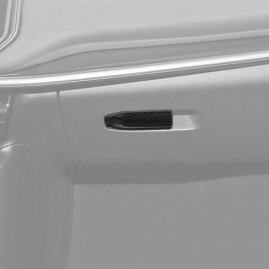 For -2025 Jeep Compass Carbon Interior Copilot Storage Box Switch Cover Trim