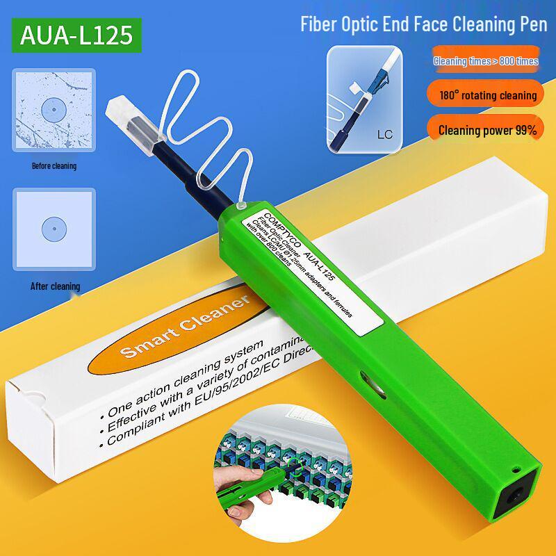 Fiber Optic Cleaning Pen for SC/FC/LC Connectors: End Face & Cable Core Cleaner Tool