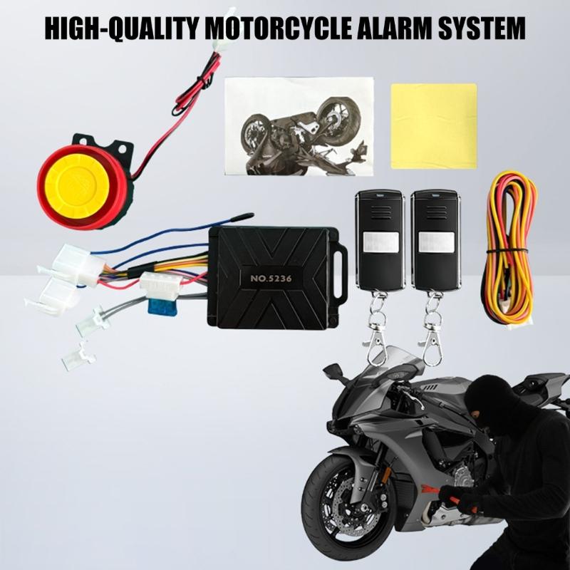 Waterproof Intelligent Wireless Anti Theft Security Alarm For Motorcycles With Loud Siren And Universal Compatibility