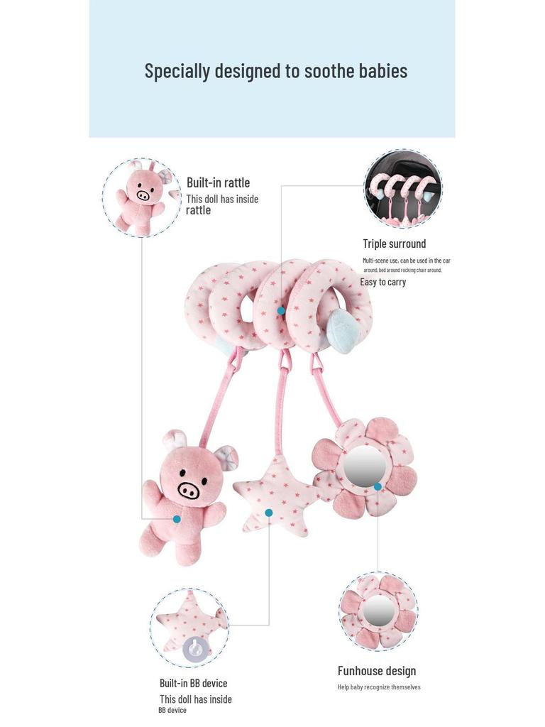 Infant Crib Rattles & Stroller Hanging Toys (0-3 Years) for Baby Development