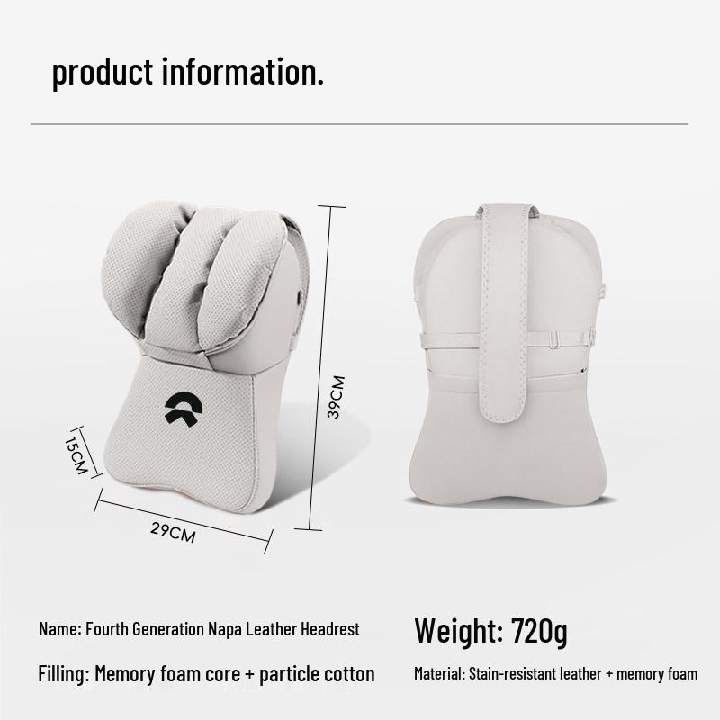 NIO Car Seat Support: Fits ES8 Headrest, ES6/ET5T/ET7 Backrest, EC6/ET5/ET9/EC7 Lumbar