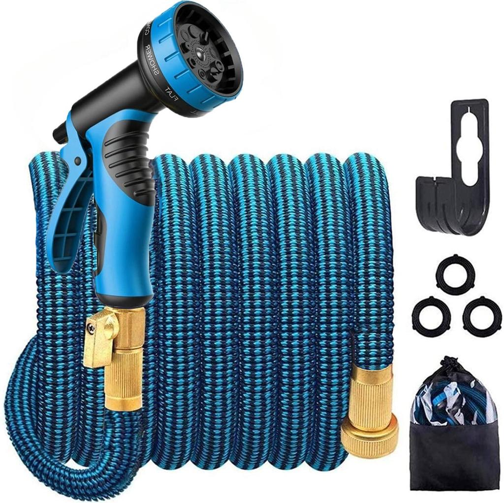 Automatic Retractable Garden Sprinkler & High-Pressure Water Gun with Soft Hose for Flower Watering, Landscape, and Car Wash.