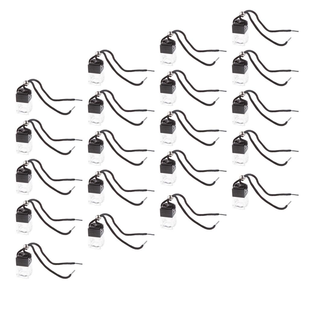 20 PCS HOME CAR HANGING AIR FRESHENER PERFUME FRAGRANCE DIFFUSER GLASS BOTTLE Empty Perfume Bottle For  Auto RV Truck