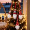 3/6Pcs Creative Christmas Decoration Pendant Knitted Yarn Doll Hanging Pendants  Christmas Holiday