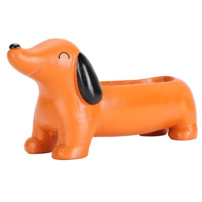 Vaso per Fiori a Forma di Cane Multiuso Carino Innovativo Resina Impermeabile Fioriera per Piante da Interno Esterno